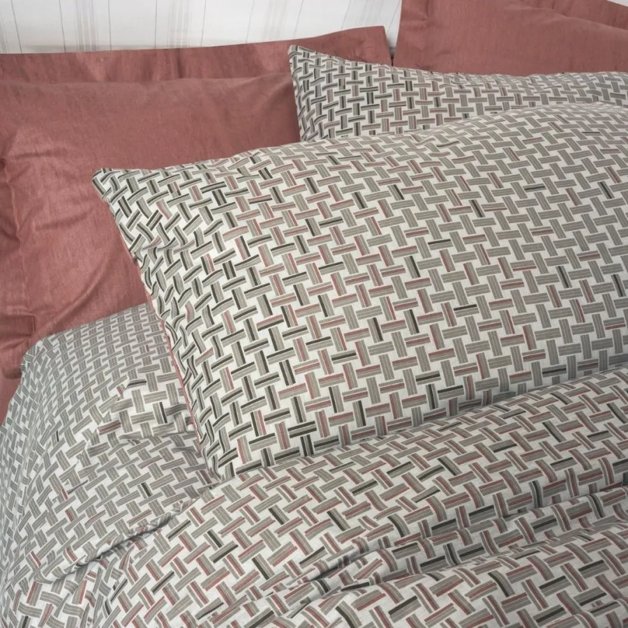 Petite Double Duvet Cover Set with Fitted Sheet Mote Tile[2].webp