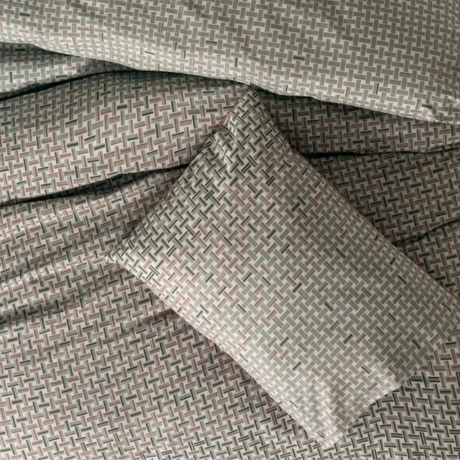 Petite Double Duvet Cover Set with Fitted Sheet Mote Tile[3].webp