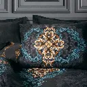 Palace Satin Double Duvet Cover Set Dorhan Black[2].webp