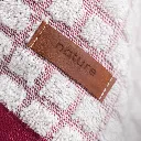 4-piece Jacquard Towel Set 50×90 in Natural Black and Burgundy[4].webp