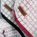 4-piece Jacquard Towel Set 50×90 in Natural Black and Burgundy[2].webp