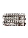 Natural Brown Beige Jacquard Towel Set of 4 Pieces - 50x90[4].webp