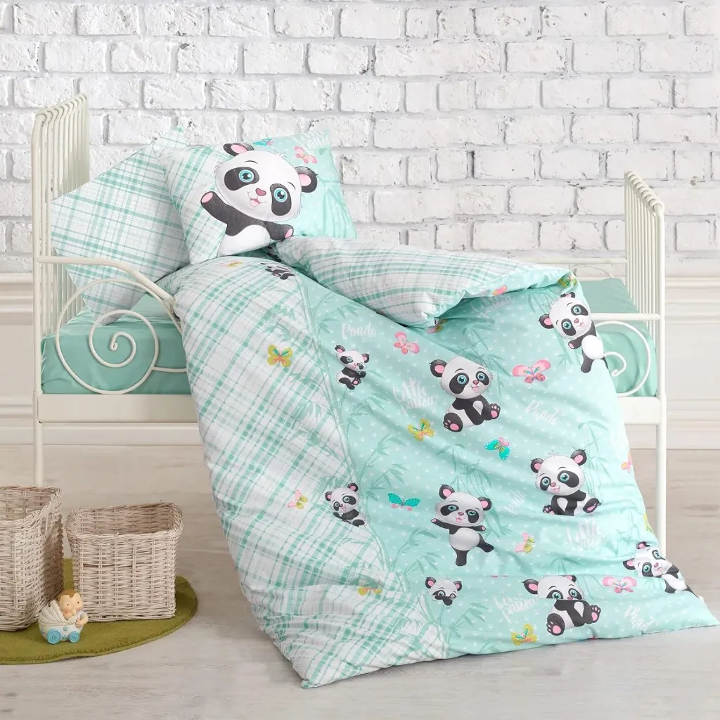 Baby Duvet Cover Set - Panda Mint[2].webp