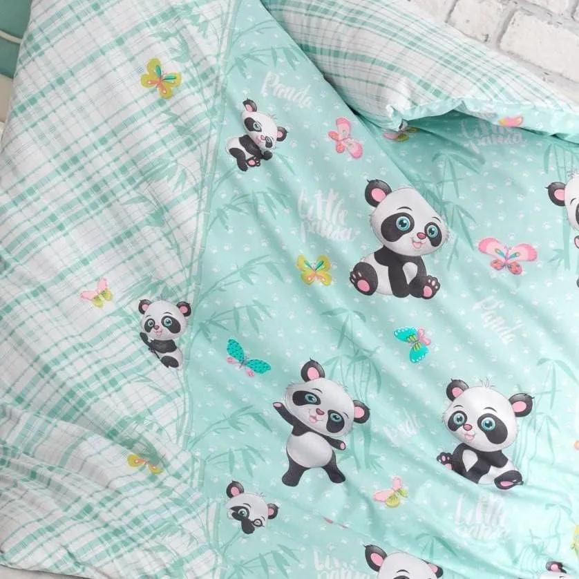 Baby Duvet Cover Set - Panda Mint[4].webp