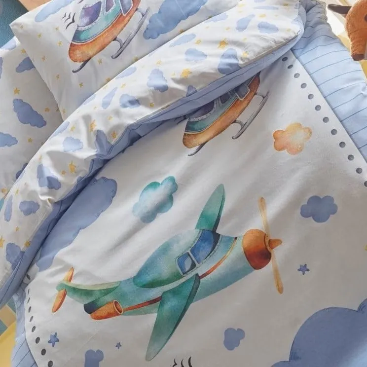 Baby Sheet Set Airplane Blue[4].webp