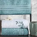 Bathroom Towel Set Colorful Mint-White[2].webp