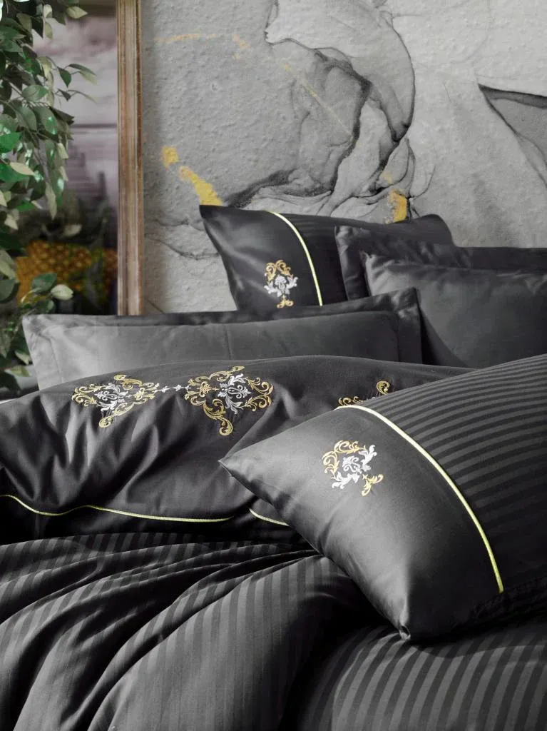 Brode Satin Double Duvet Cover Set King Anthracite[2].webp