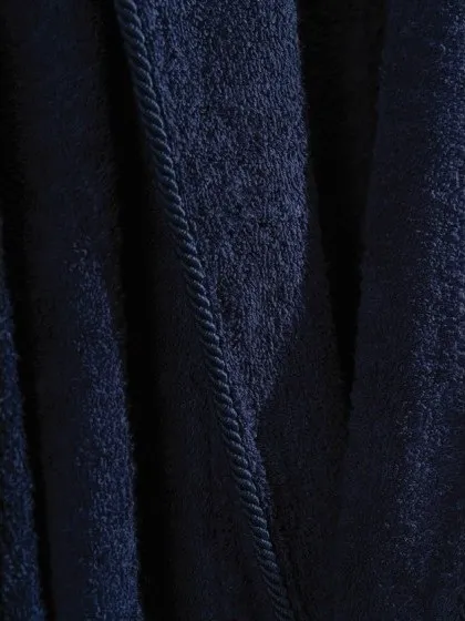 Deluxe Single Bathrobe Set - L - Dark Blue[2].webp