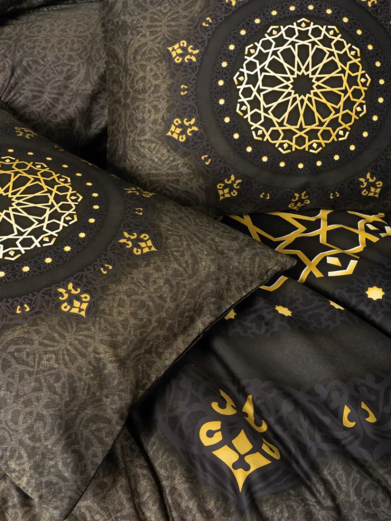 Palace Satin Double Duvet Cover Set Togay Anthracite[3].webp