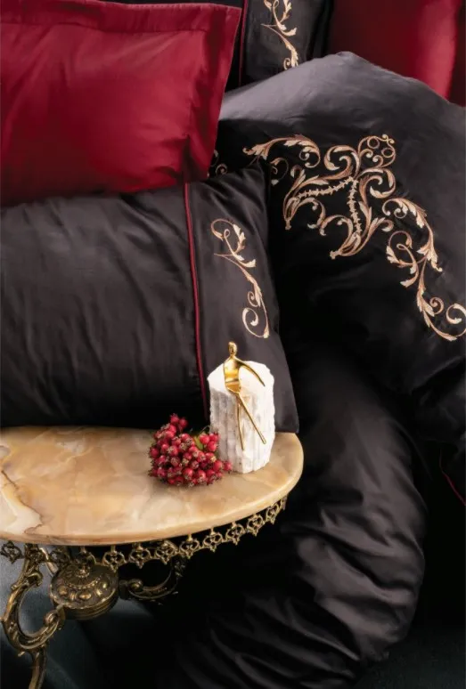 Double Embroidered Satin Duvet Cover Set Sarita Claret Red[2].webp