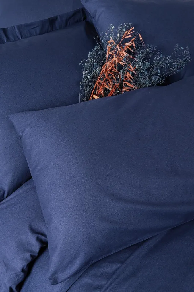 Double Plain Reactive Bed Set Plain Navy Blue[2].webp