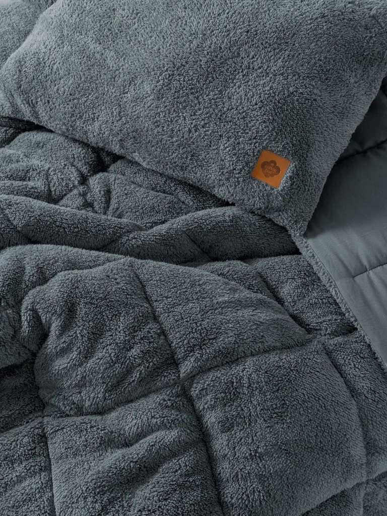 Double Plush Duvet Set Gray[2].webp