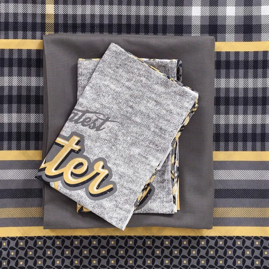 Double Sheet Set Masculine Ranforce - Leonardo Grey[6].webp