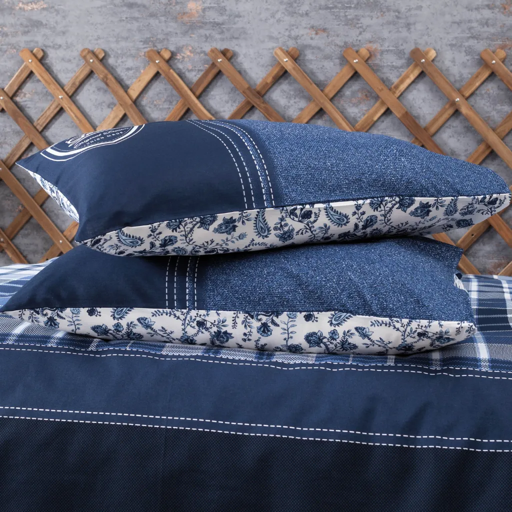 Double Sheet Set Masculine Ranforce Pablo Dark Blue[4].webp