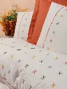 Embroidered Ranforce Double Duvet Cover Set Joli Tile Red[2].webp