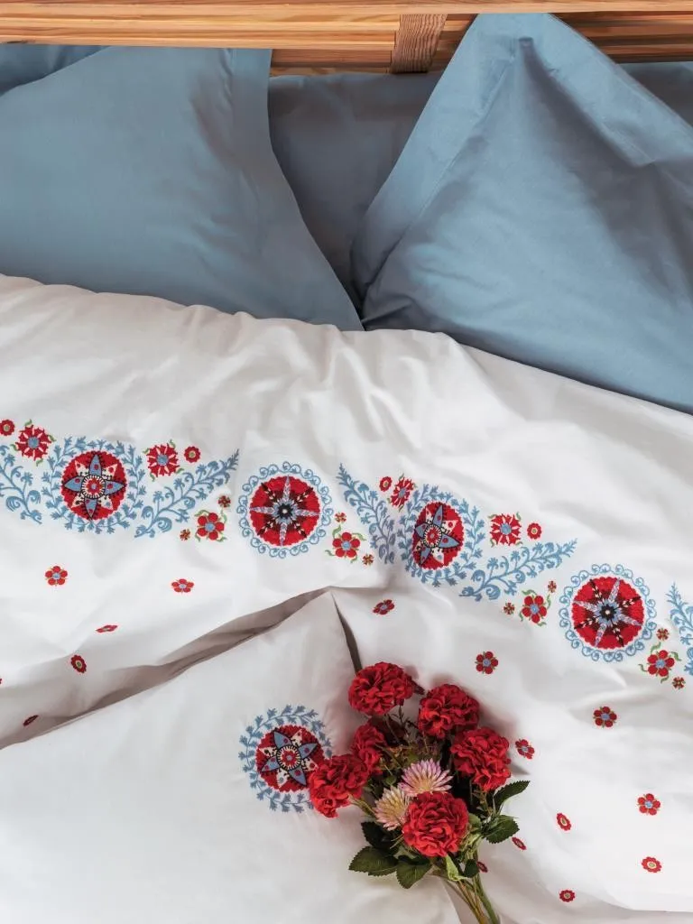 Embroidered Ranforce Double Duvet Cover Set Mabel Blue[2].webp