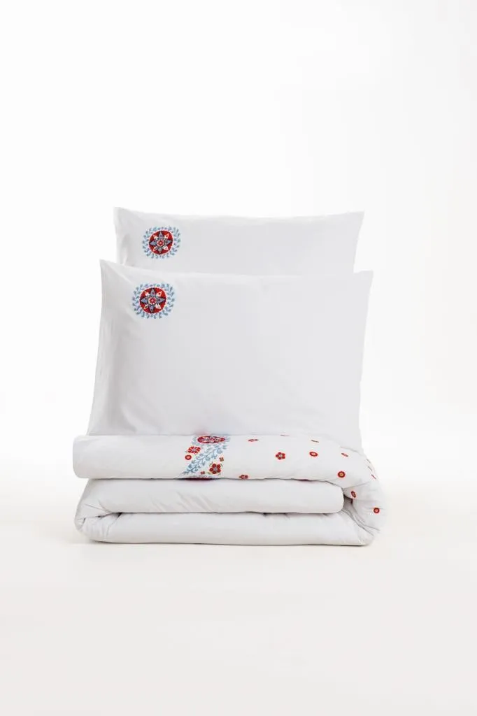 Embroidered Ranforce Double Duvet Cover Set Mabel Blue[4].webp