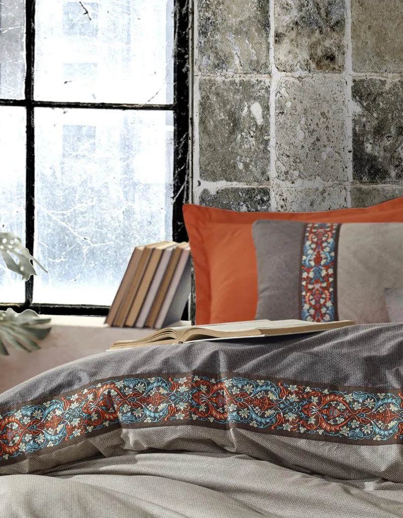 Folk Art Single Duvet Cover Set True Cinnamon[2].webp