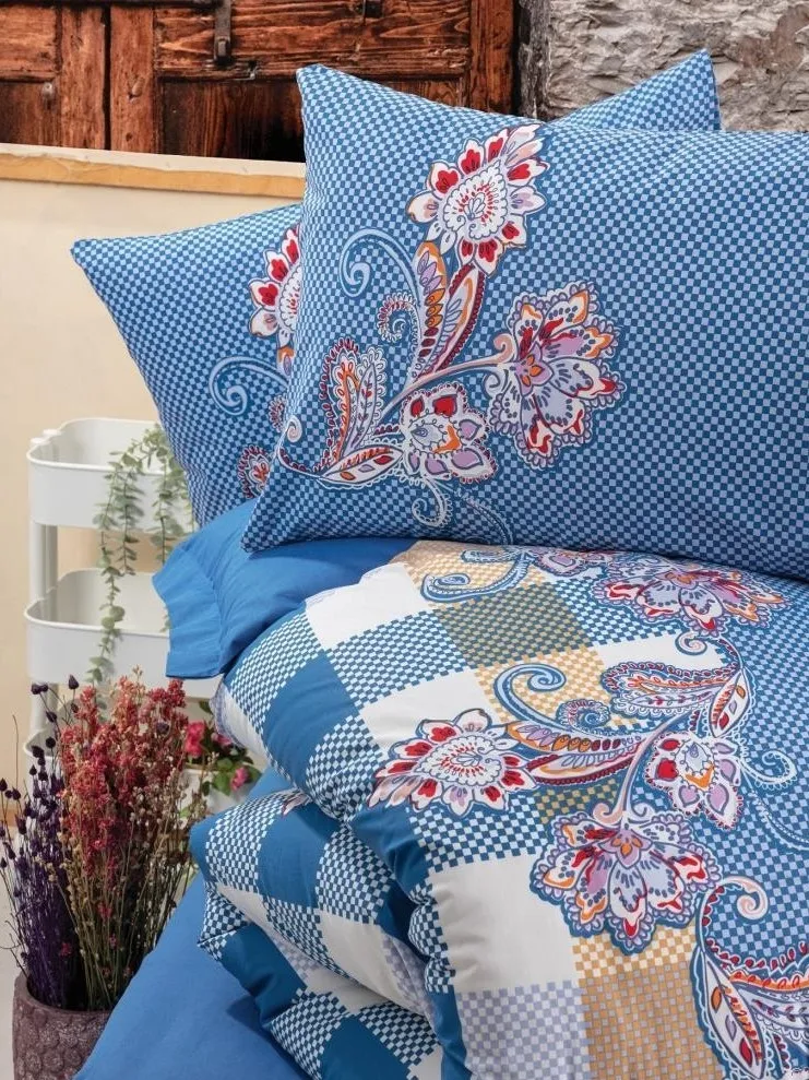 Galano Navy Blue Alaçatı Double Duvet Cover Set[2].webp