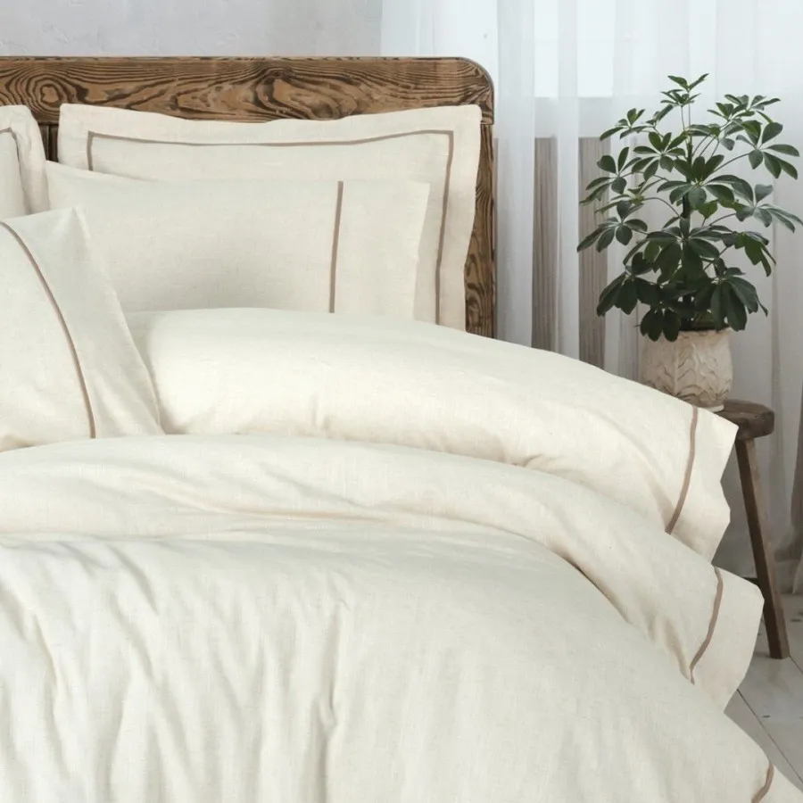 Inborn Double Duvet Cover Set Banded Brown[2].webp