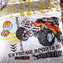 Junior Single Duvet Cover Monster Set in Red[3].webp