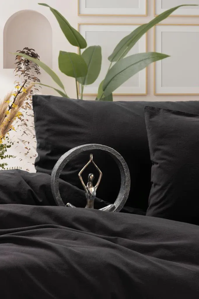 Neat Double Duvet Cover Set Black[2].webp