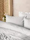 Plaid Ranforce Cover Set White[2].webp