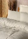 Plaid Ranforce Duvet Set Cream[2].webp