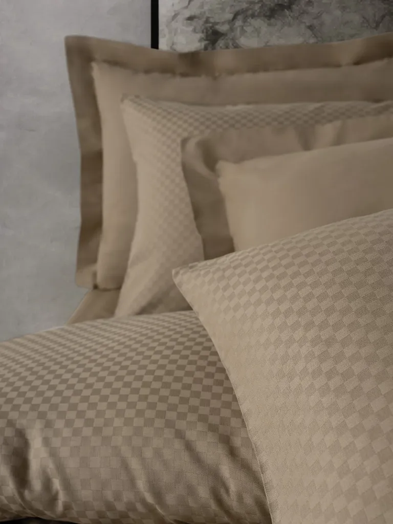 Plaid Ranforce Duvet Set Vizon[2].webp