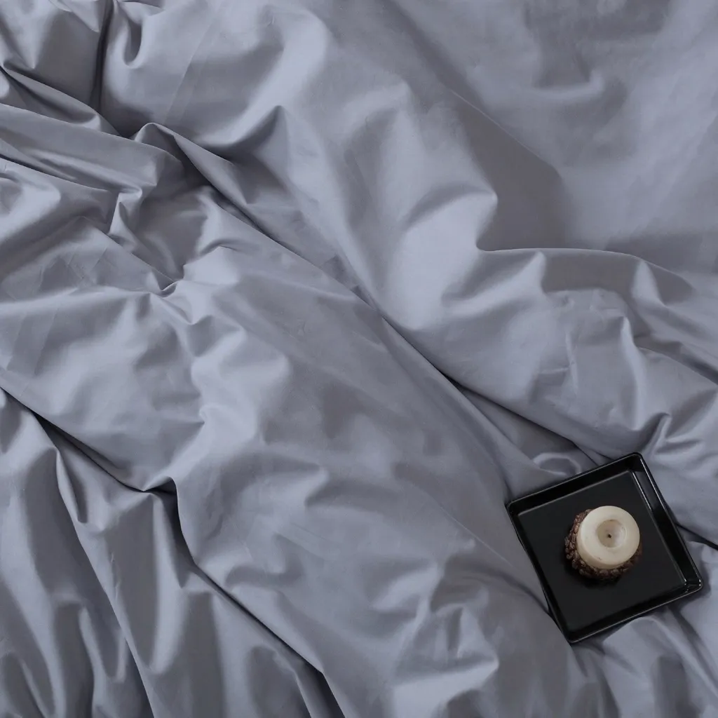 Plain Plain Double Duvet Cover Set Black-Grey[3].webp