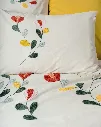 Puff Embroidered Double Duvet Cover Set Nella Mustard[3].webp