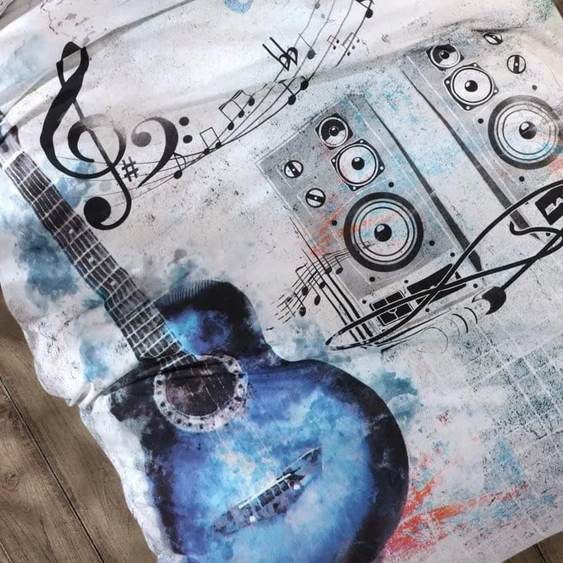 Single Sheet Set Youth Room - Guitar Blue + Fitted[3].webp