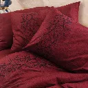 Sooty Plain Double Duvet Cover Set Burgundy[2].webp