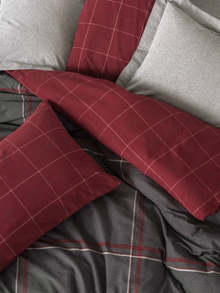 Warm Flannel Single Duvet Cover Set Sento Gray[2].webp