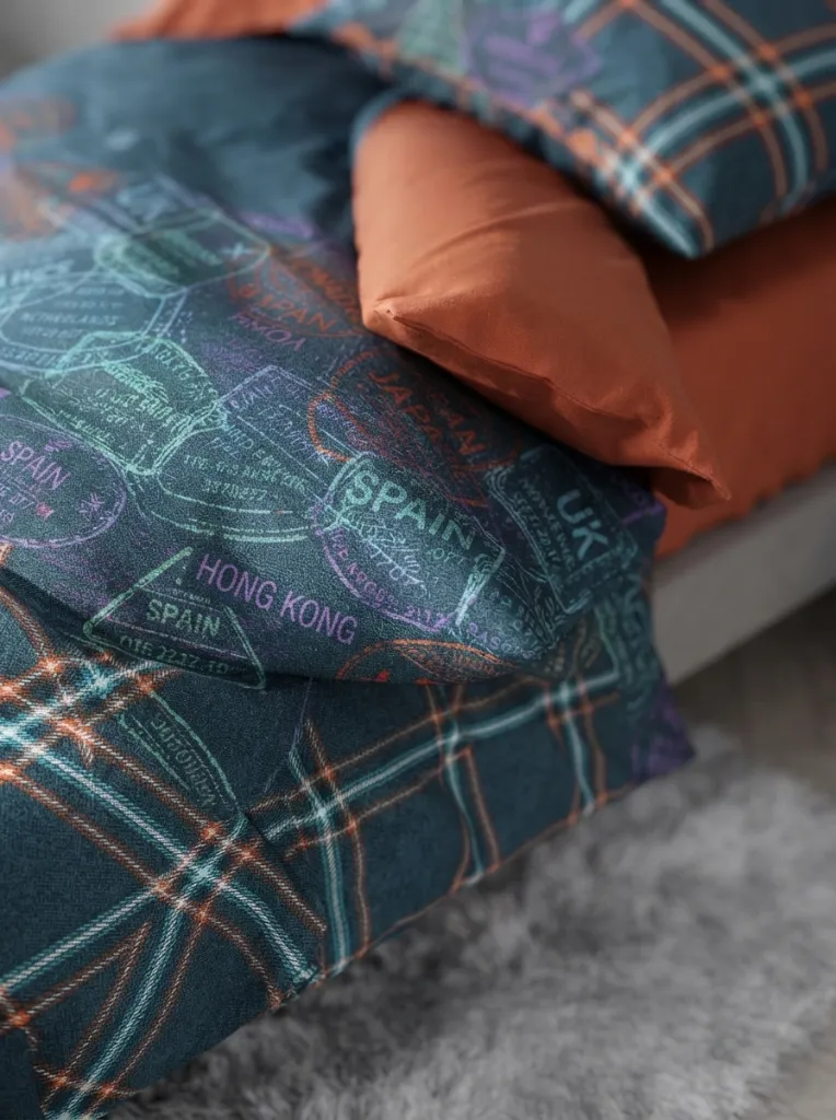 Girls & Boys Single Duvet Cover Set Pleds Cinnamon[2].webp