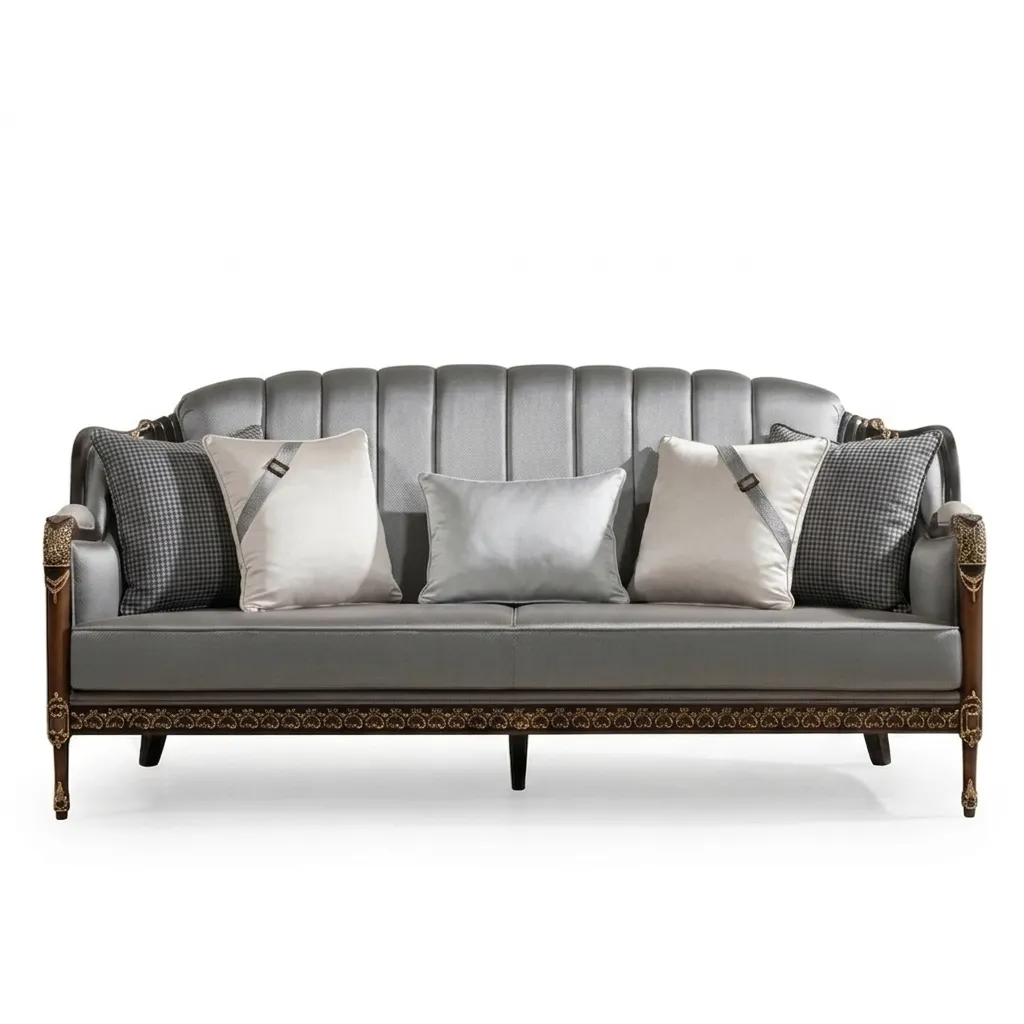 [S1782] Cholpan Three Seat Chester Sofa