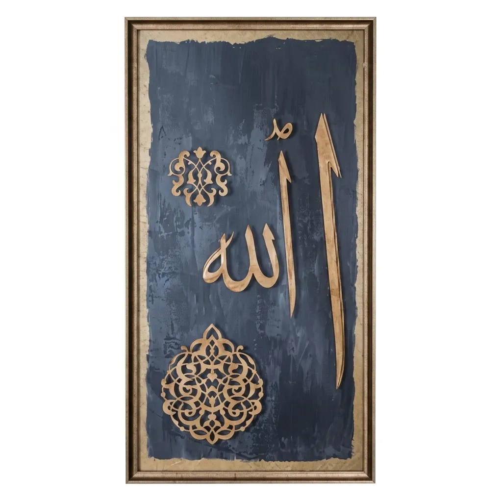 لوحة DK-9487 65x125cm Gold