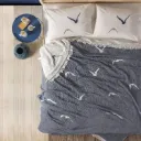 سيت سرير ثنائي إيزي بافين ازرق غامق