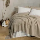 Natura Double Bedspread Pique Set Vilo Beige
