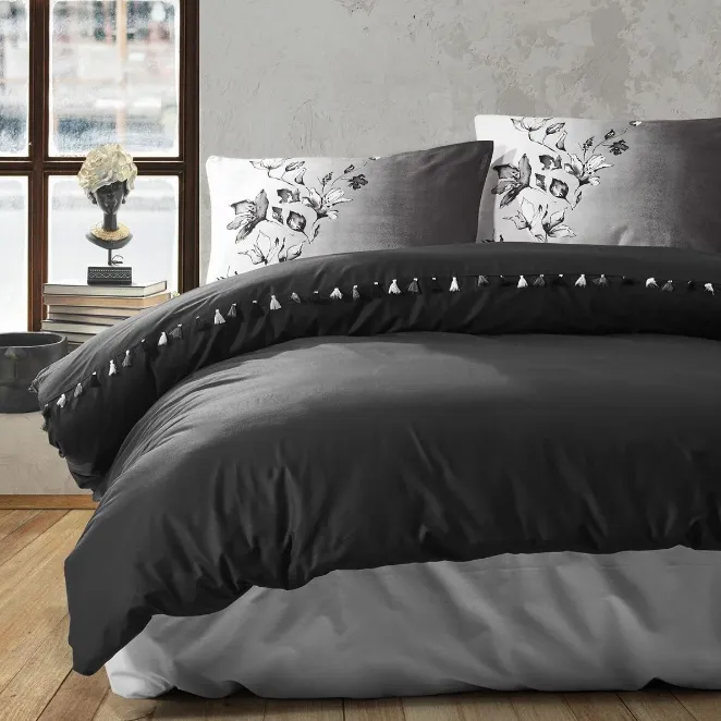 [600018586] Double Bed Set Candy Daren Black