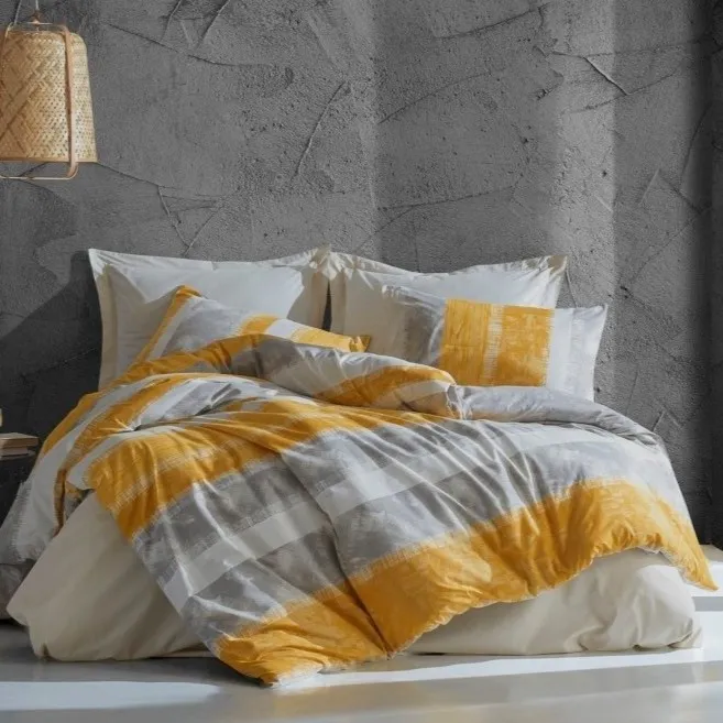 [600018611] Single Bed Set Mode Line - Liny - Grey
