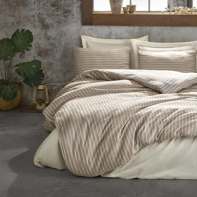 [600018620] Bamboo Double Duvet Cover Set Mink