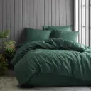 Double Bed Set Jacquard Satin - Hexa - Green