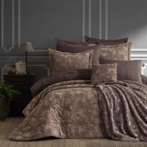 Velvet Double Bridal Set Sansiro Coffee