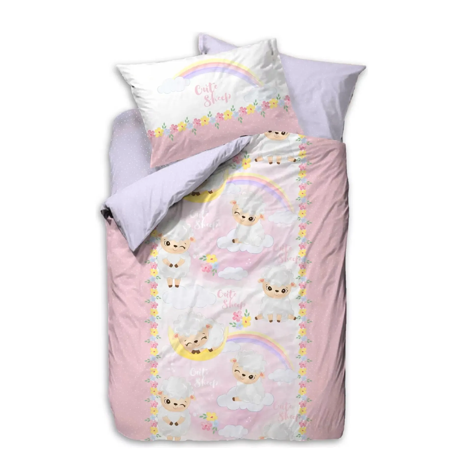 [600018764] Baby Sheet Set Kuzu Lilac