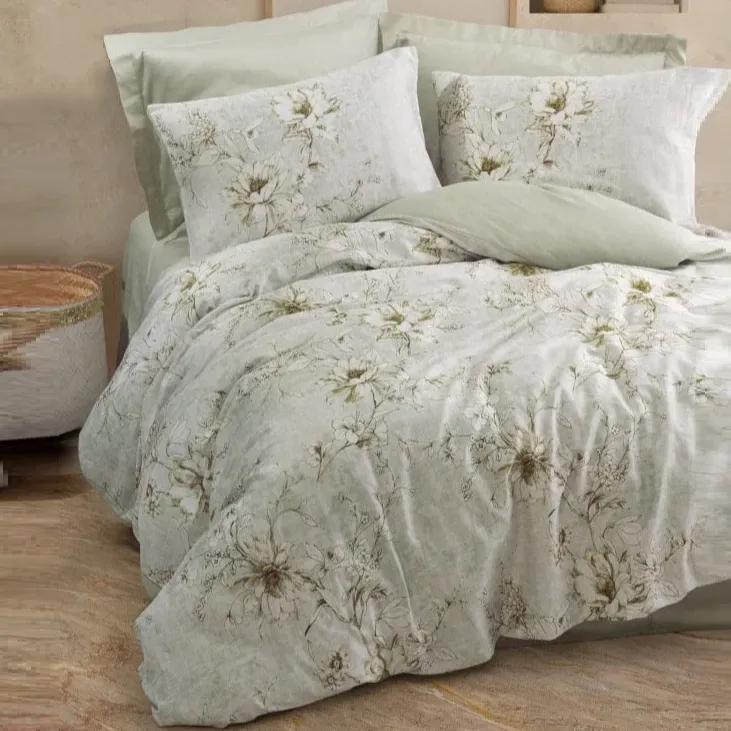 [600018791] Double Sheet Set Satin Lucida Beige