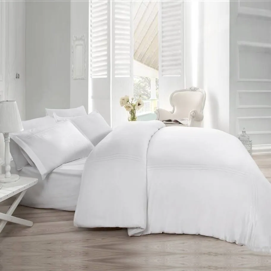 [600018817] Classic Satin Duvet Cover Set Double Size Gülbin