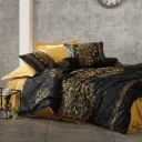 Double Bed Set Satin Duvet Alvina Gold