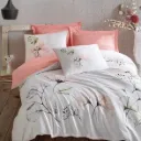 Satin Double Duvet Cover Set Erlina Salmon