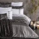 Double Bed Set Platinum Wedding Set Valeria Anthracite